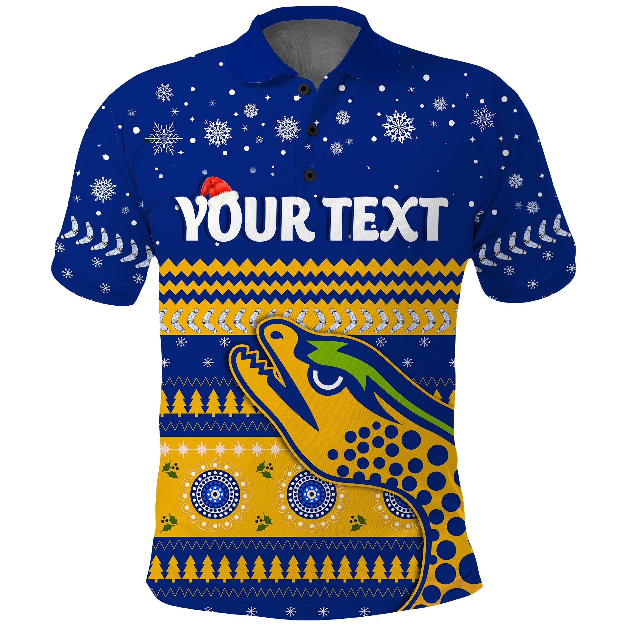 custom-personalised-eels-unique-polo-shirt-merry-christmas-parramatta