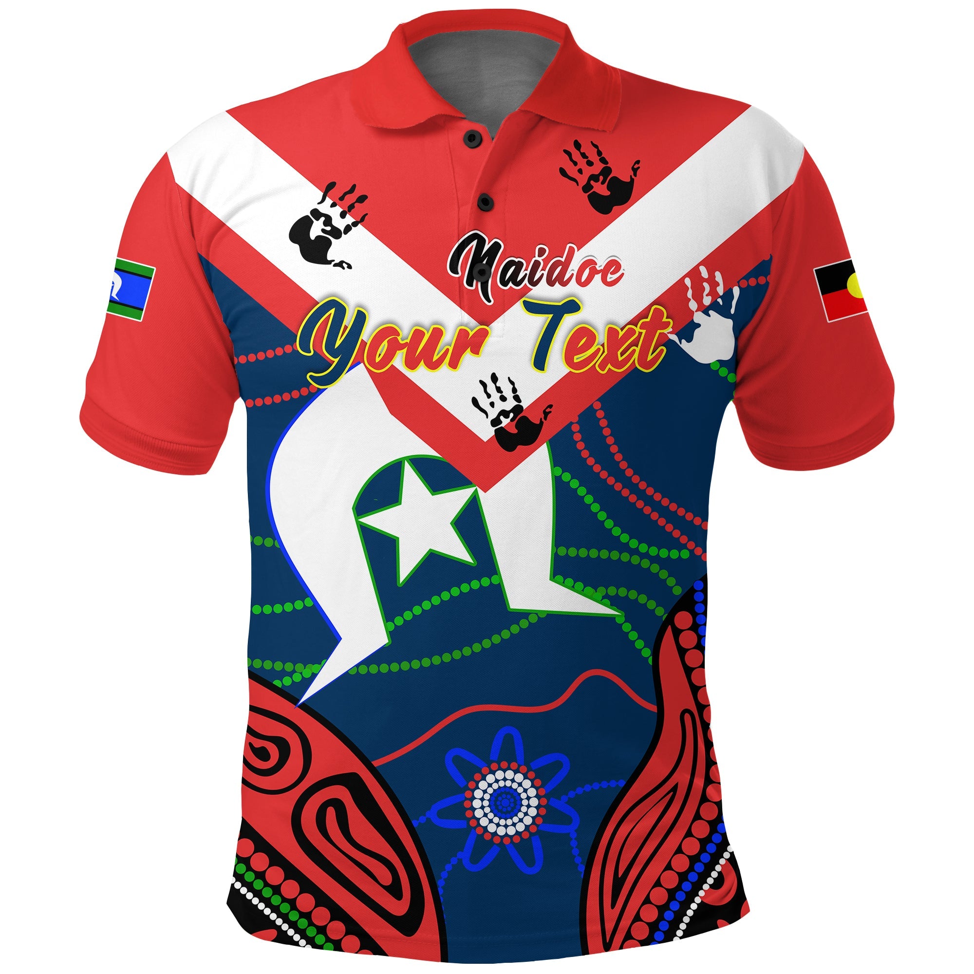 custom-personalised-roosters-naidoc-week-polo-shirt-sydney