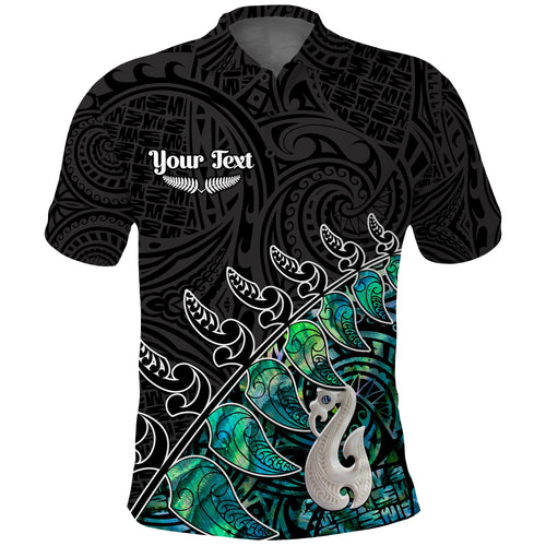 custom-personalised-new-zealand-maori-polo-shirt-fern-and-manaia-version-black