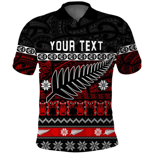 custom-personalised-new-zealand-silver-fern-christmas-polo-shirt-maori-meri-kirihimete