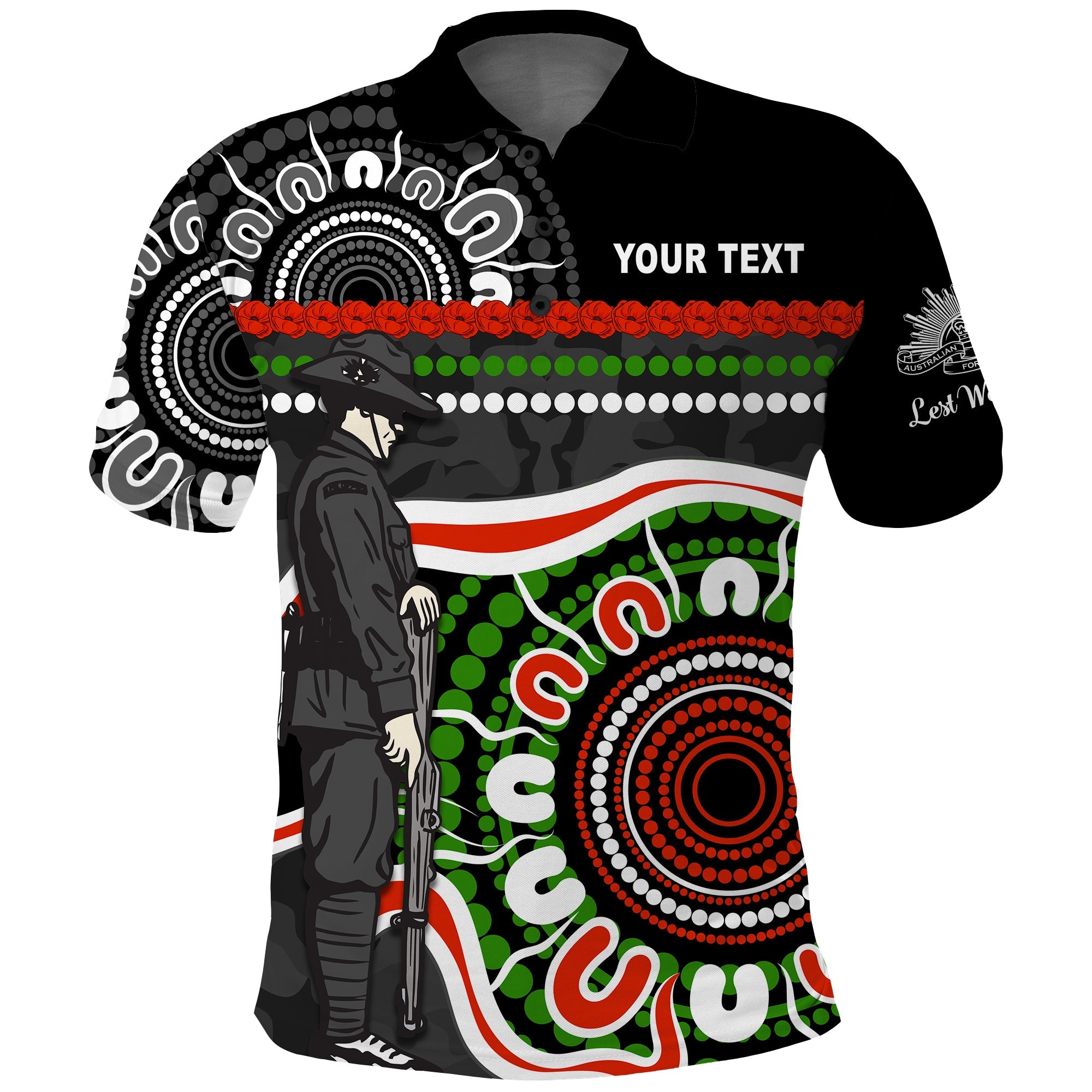 custom-personalised-panthers-anzac-day-polo-shirt-aboriginal-lest-we-forget-ver01