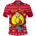 custom-personalised-australia-christmas-polo-shirt-be-loved-cockatoo