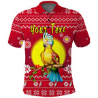 custom-personalised-australia-christmas-polo-shirt-be-loved-cockatoo