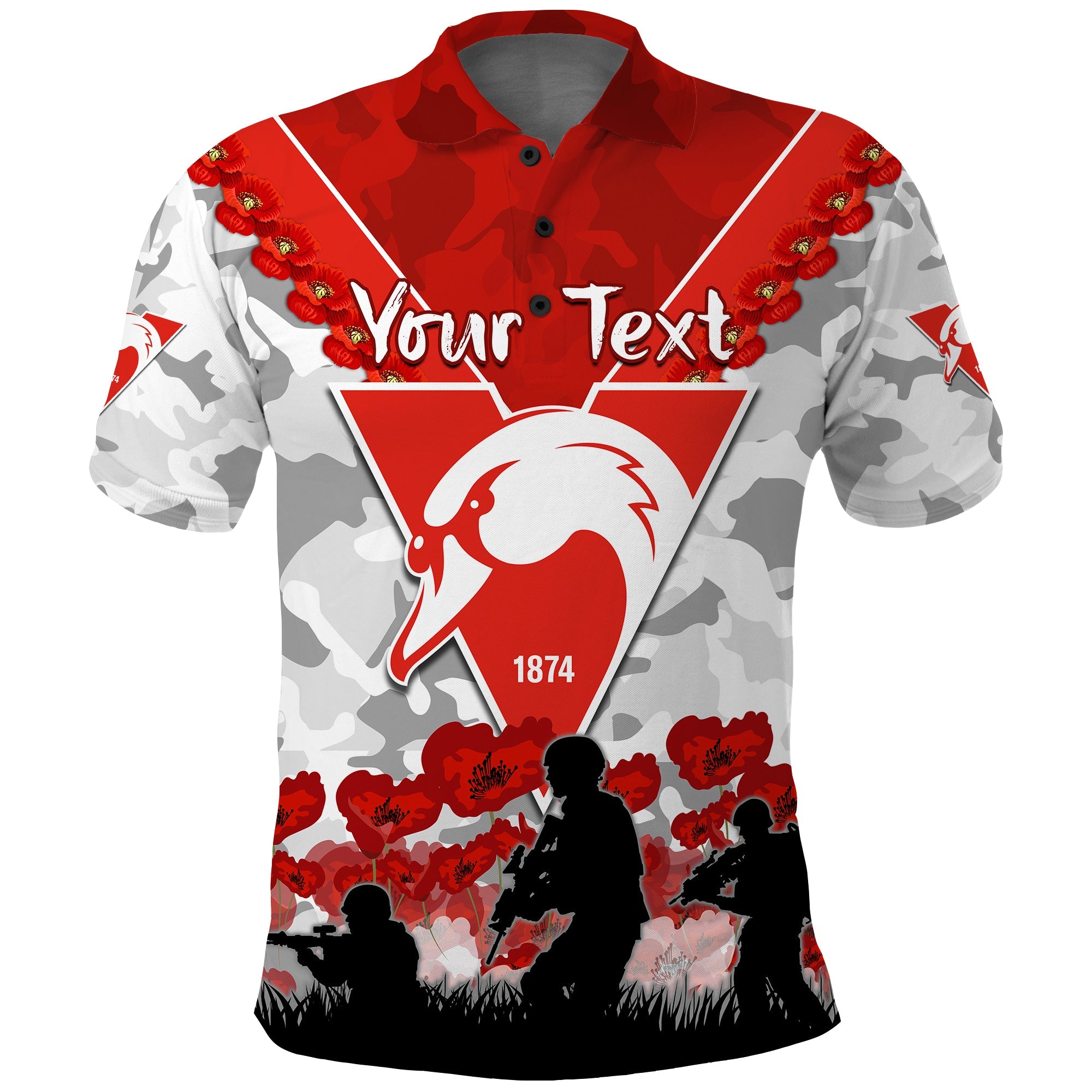custom-personalised-swans-anzac-2022-polo-shirt-bloods-sydney-poppy-flowers