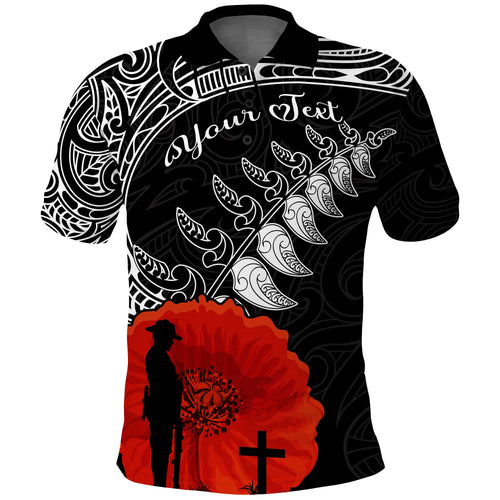 custom-personalised-new-zealand-anzac-2022-polo-shirt-maori-mix-fern-poppy