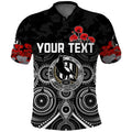 custom-personalised-magpies-anzac-2022-polo-shirt-collingwood-football-aboriginal-poppy-flowers