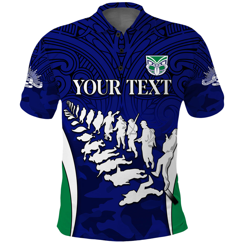 custom-personalised-warriors-anzac-2022-polo-shirt-maori-pattern-always-remember-them
