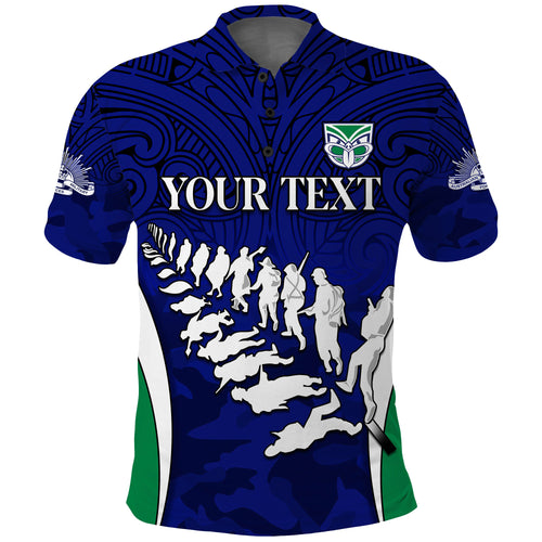 custom-personalised-warriors-anzac-2022-polo-shirt-maori-pattern-always-remember-them