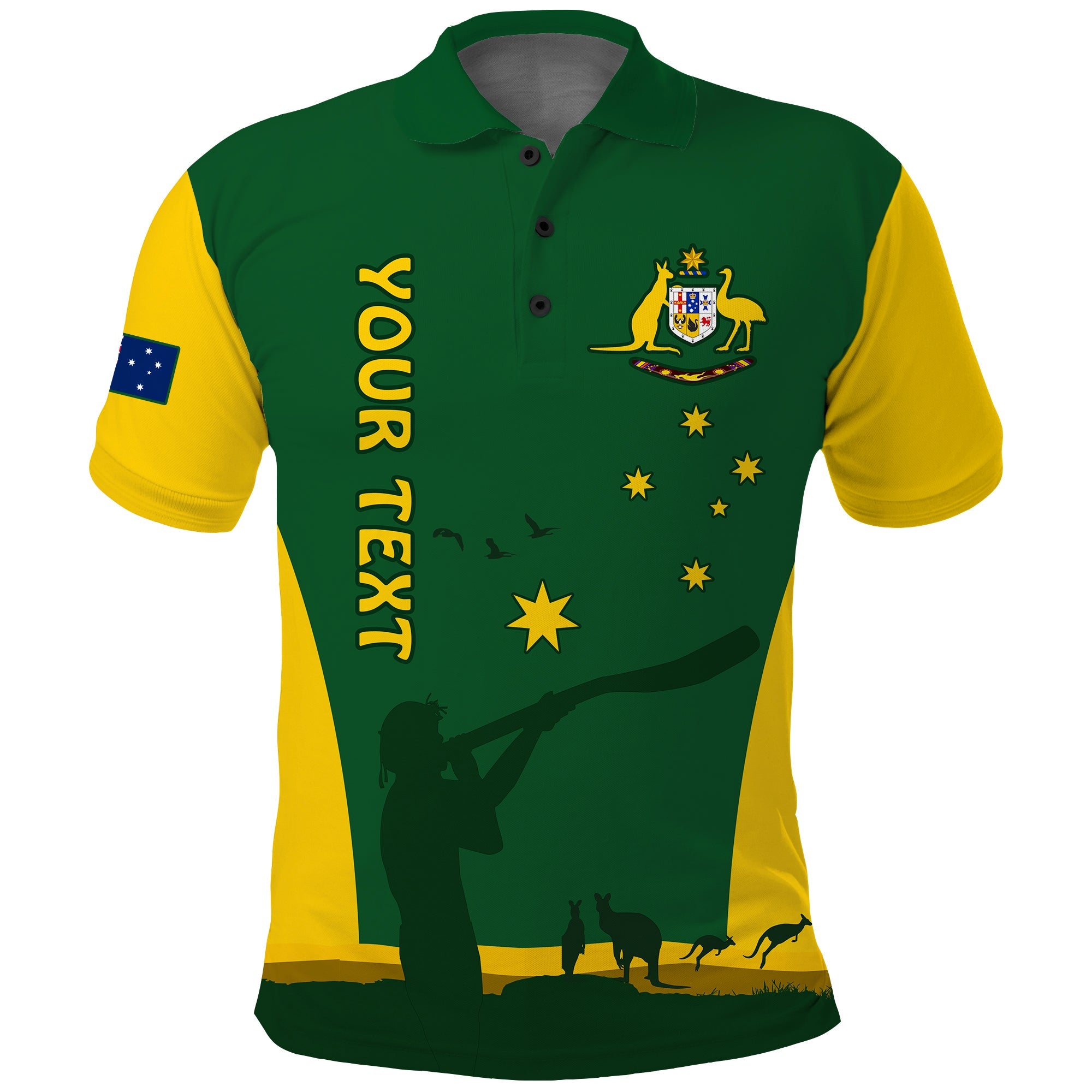 custom-personalised-australia-national-colours-polo-shirt-green-and-gold