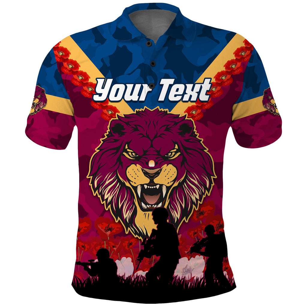 custom-personalised-lions-anzac-2022-polo-shirt-brisbane-brissie-poppy-flowers
