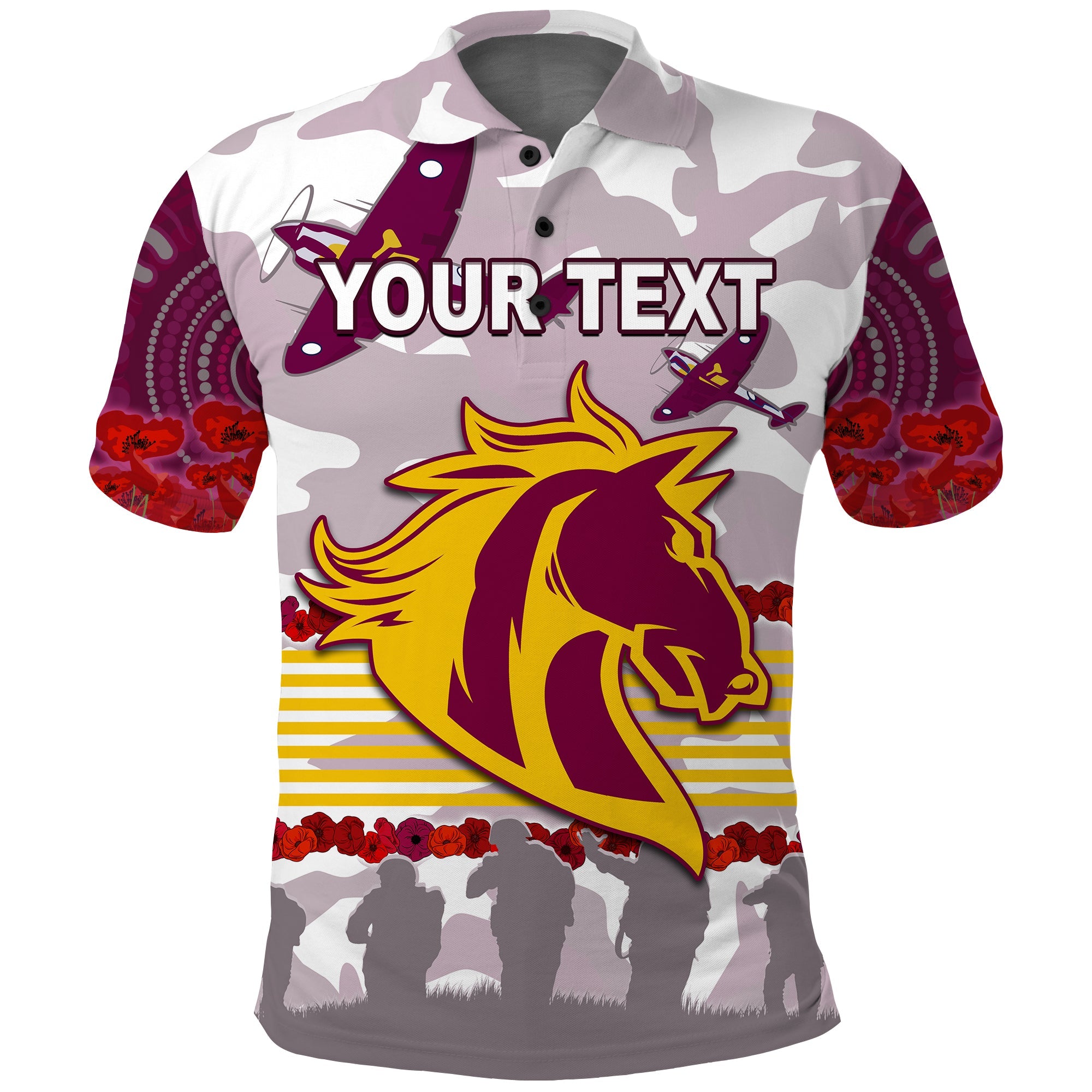 custom-personalised-broncos-anzac-day-polo-shirt-aboriginal-lest-we-forget-ver02