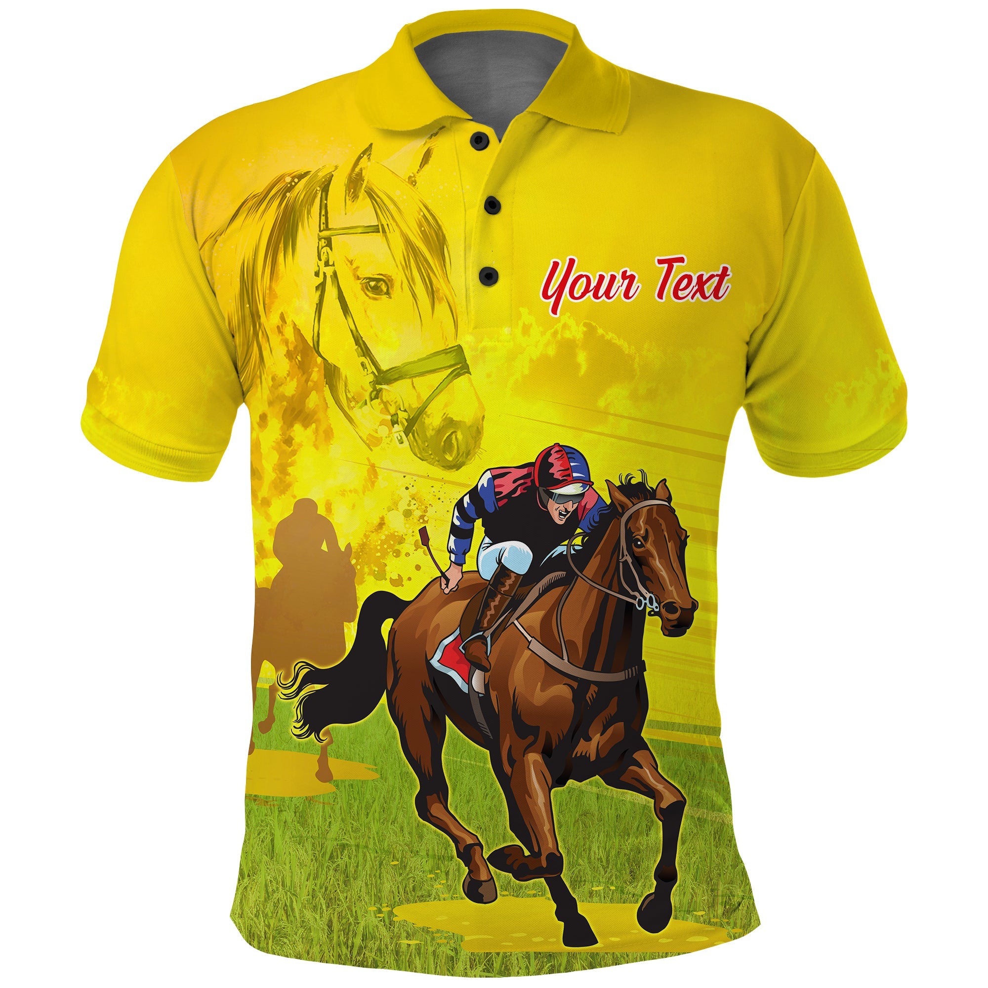 custom-personalised-launceston-cup-2022-polo-shirt-australian-horse-lovers