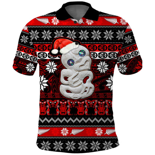 custom-personalised-new-zealand-hei-tiki-christmas-polo-shirt-maori-meri-kirihimete