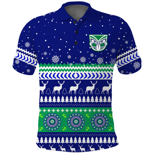 warriors-polo-shirt-merry-christmas-new-zealand