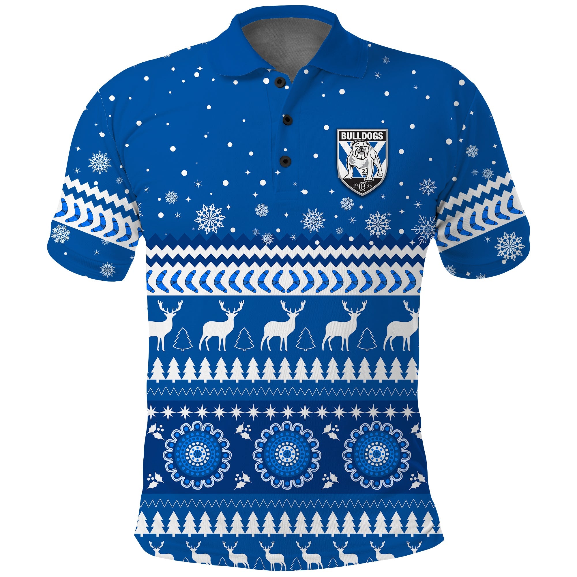 custom-personalised-bulldogs-polo-shirt-christmas-canterbury-bankstown