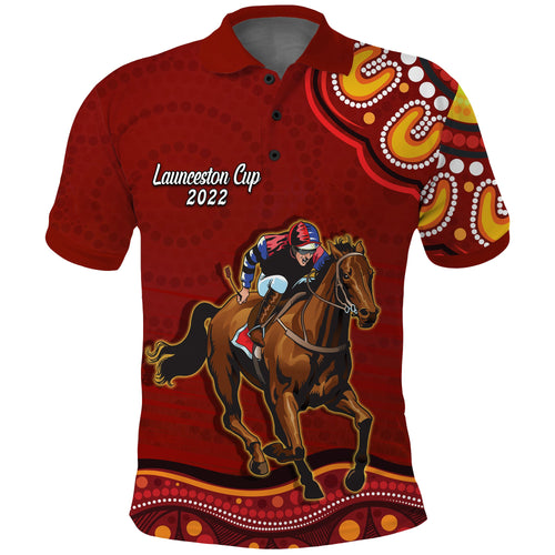 launceston-cup-2022-polo-shirt-australia-aboriginal-red-horse-lovers