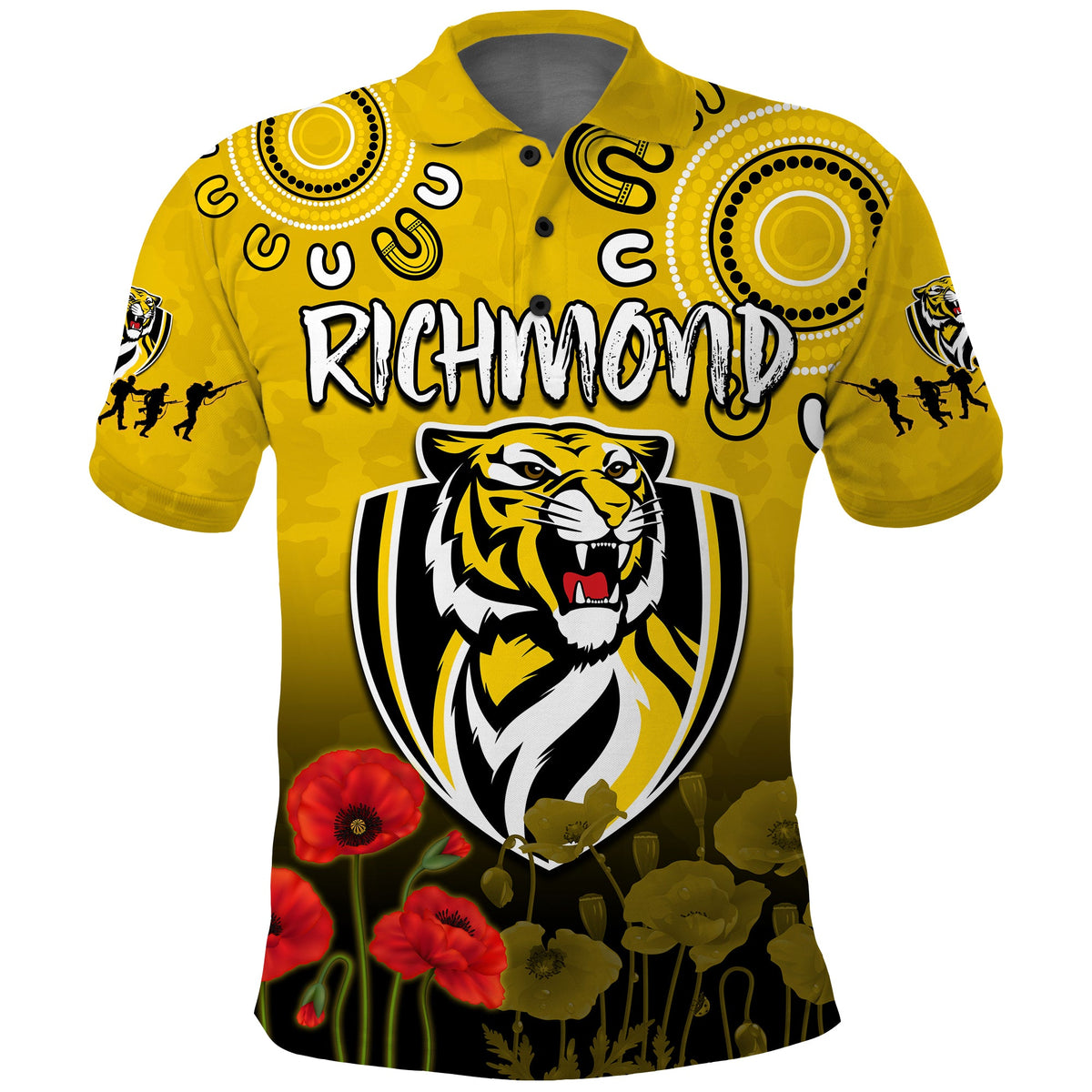 richmond-anzac-2022-polo-shirt-tigers-aboriginal-poppy