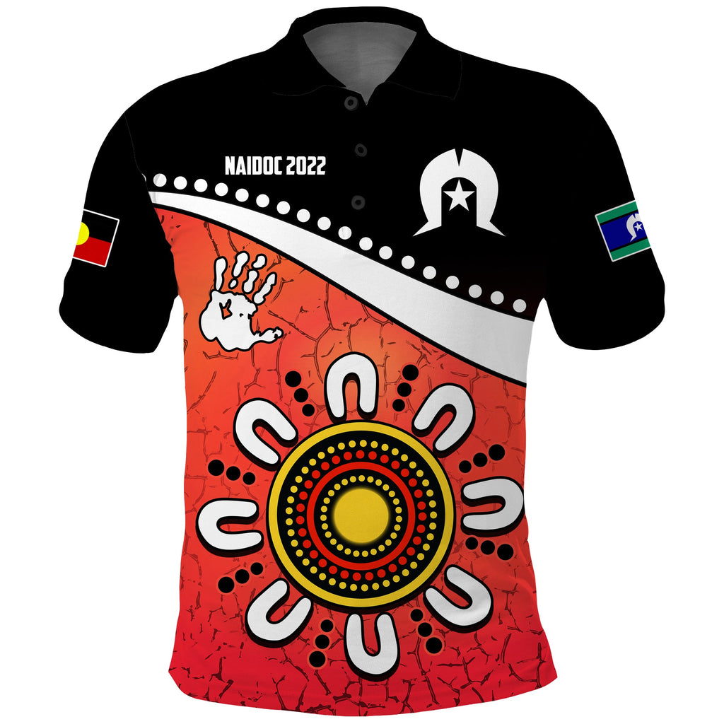 custom-personalised-naidoc-week-2022-polo-shirt-torres-strait-islander-version-red-aboriginal-the-dhari
