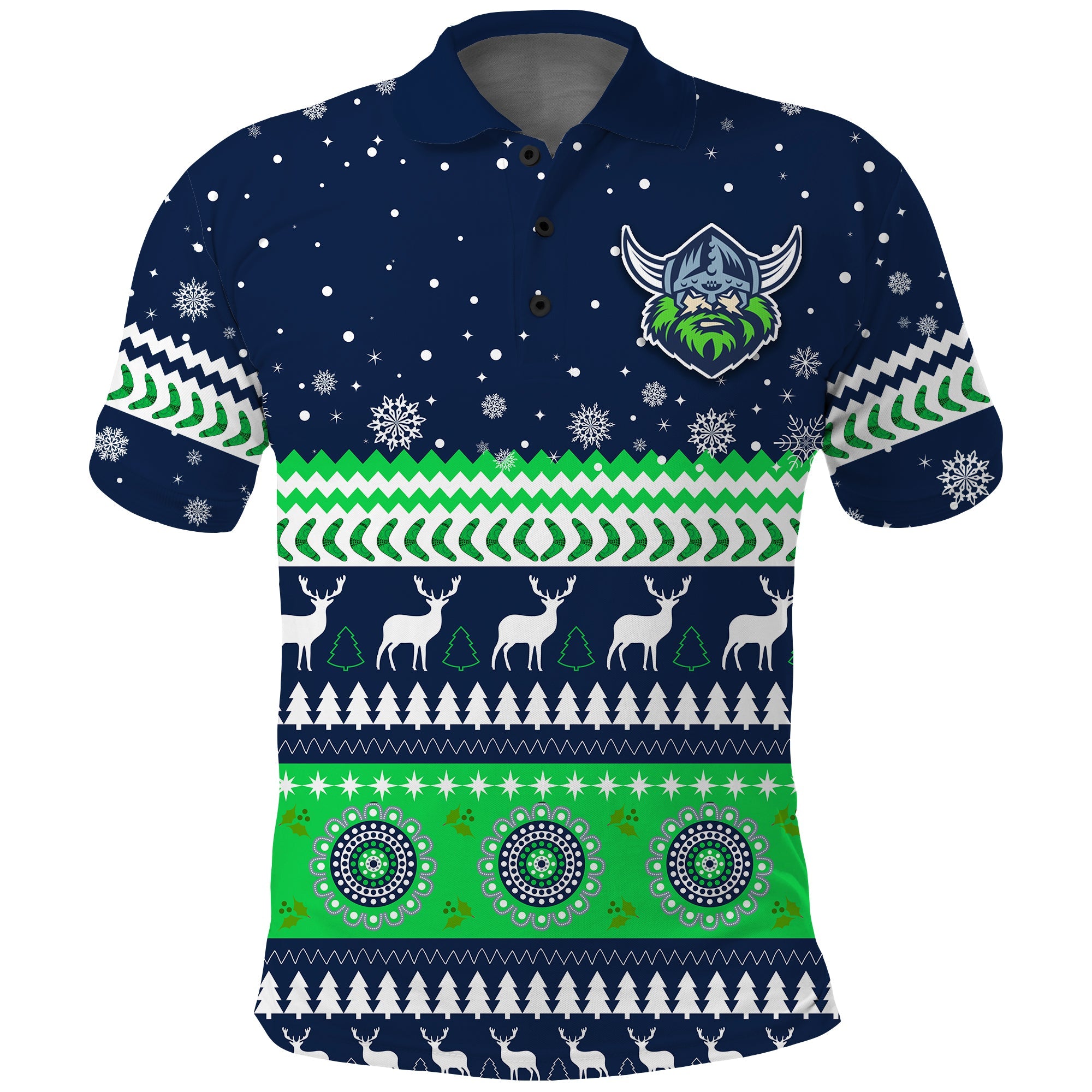 custom-personalised-raiders-polo-shirt-canberra-merry-christmas-the-milk