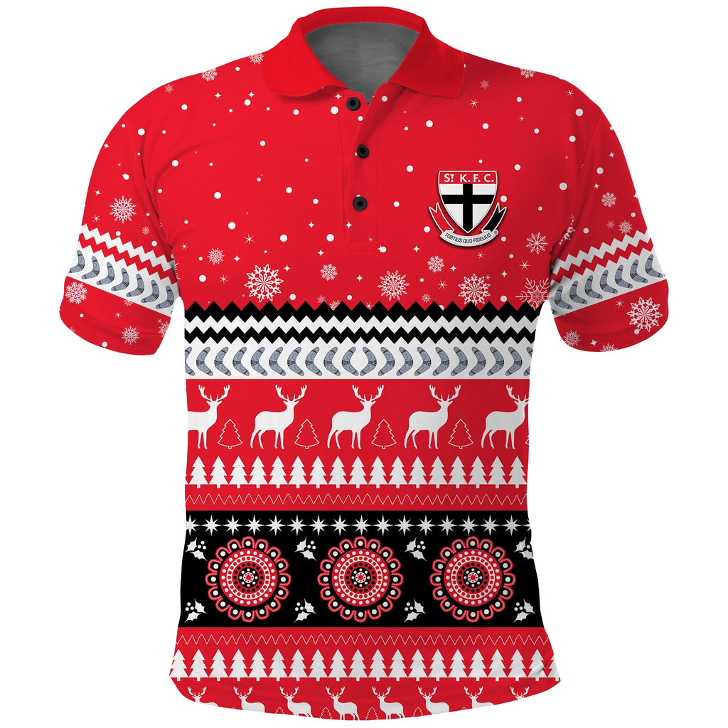 custom-personalised-saints-christmas-polo-shirt-indigenous-st-kilda-football