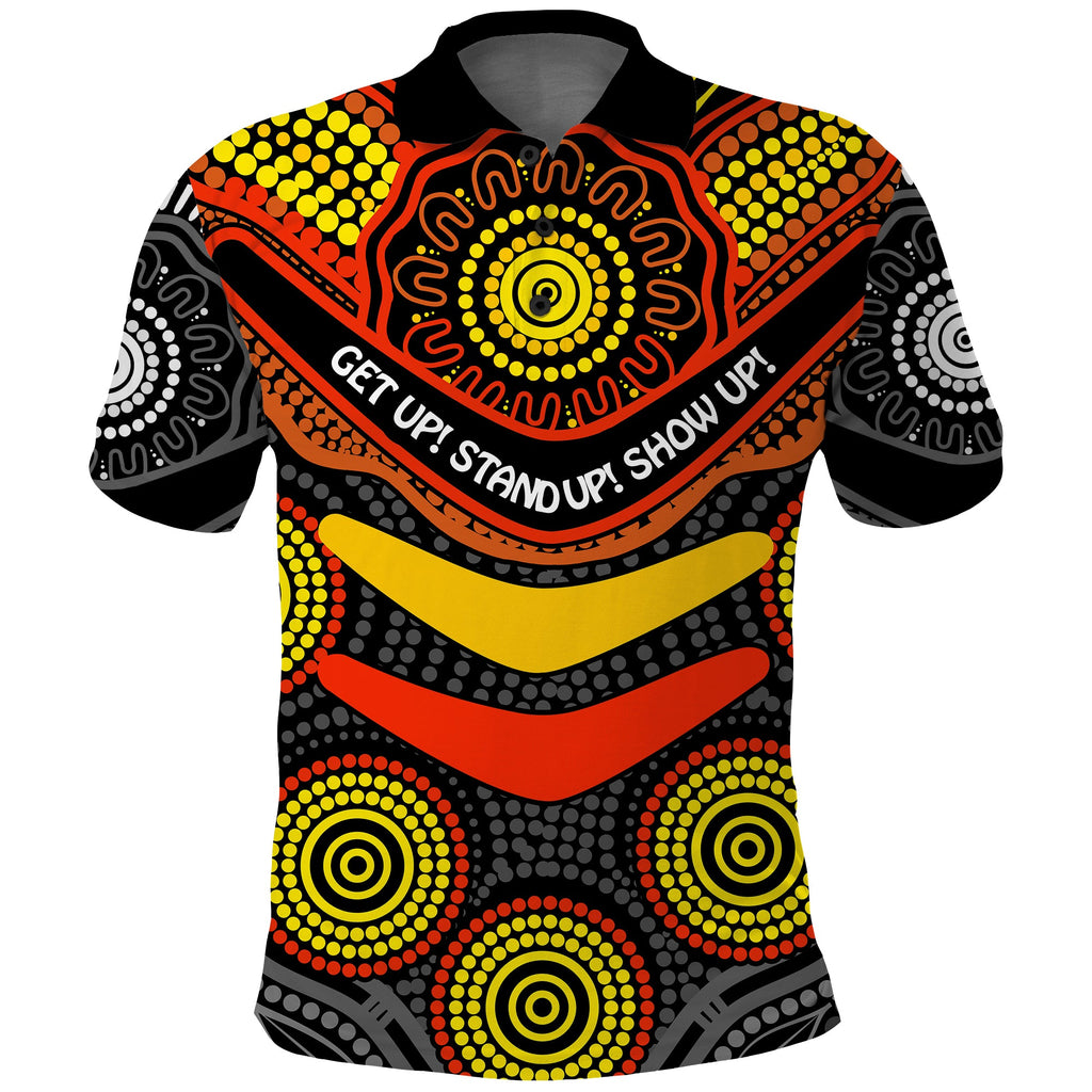 naidoc-week-2022-polo-shirt-aboriginal-get-up-stand-up-show-up