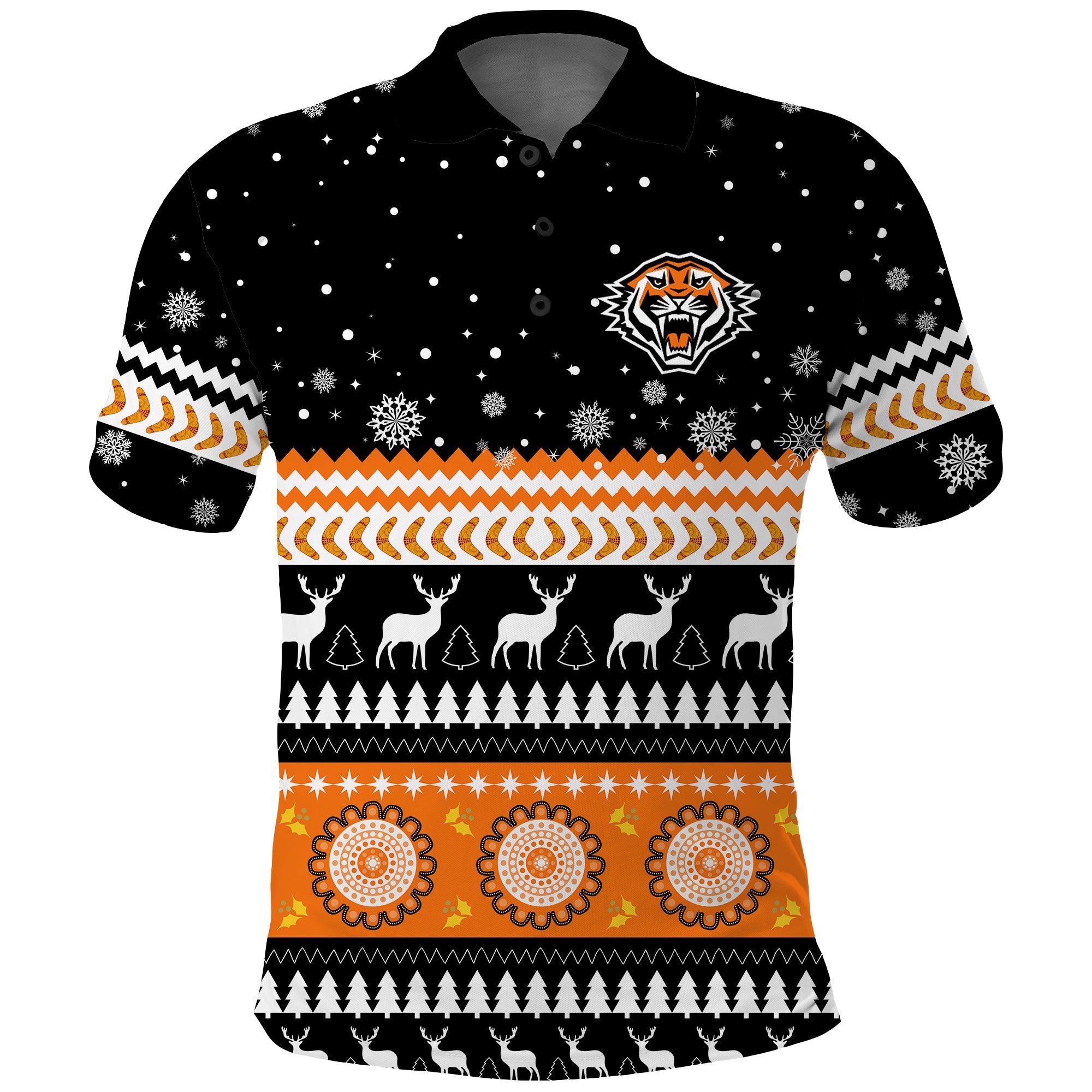 custom-personalised-wests-tigers-polo-shirt-merry-christmas-energy