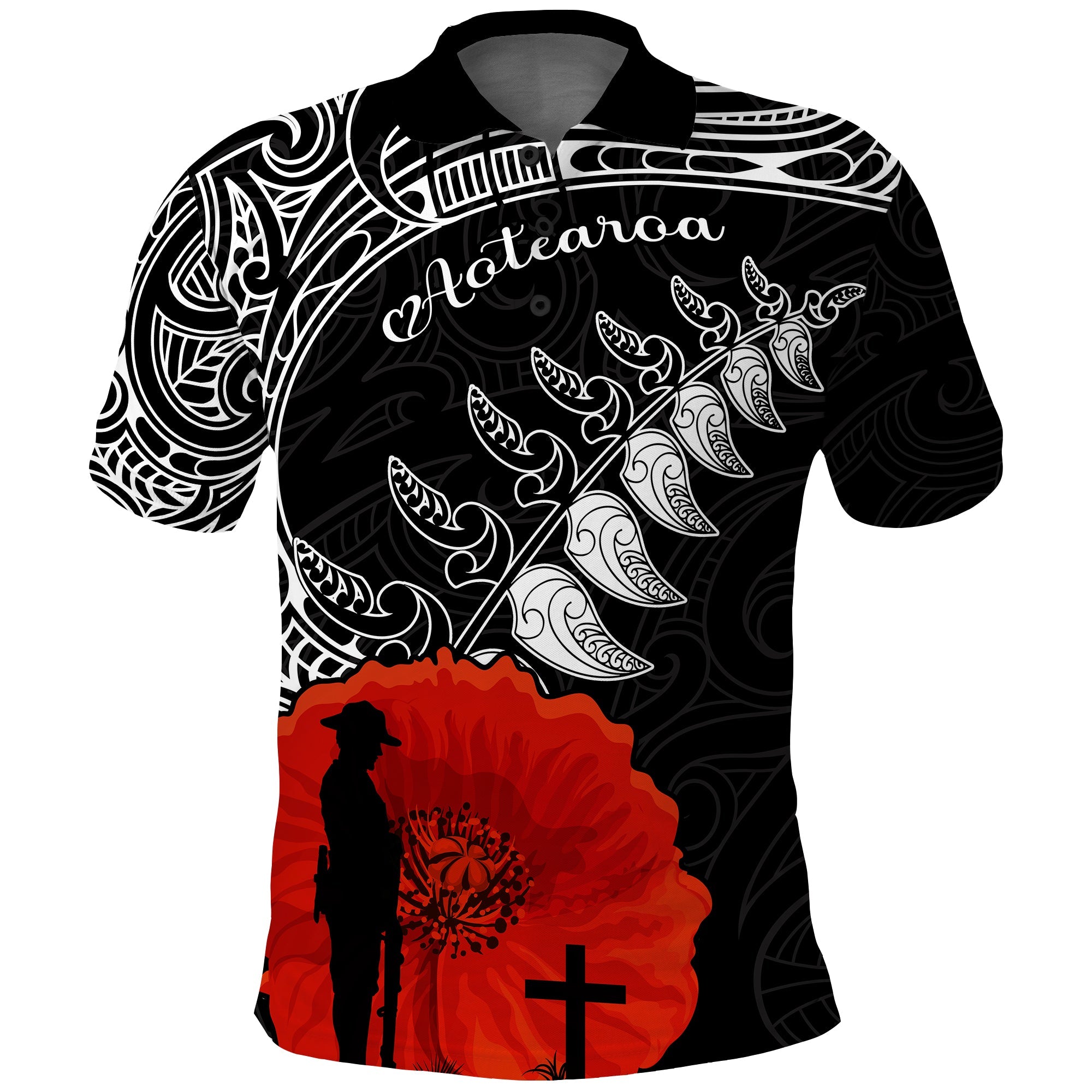 new-zealand-anzac-2022-polo-shirt-maori-mix-fern-poppy