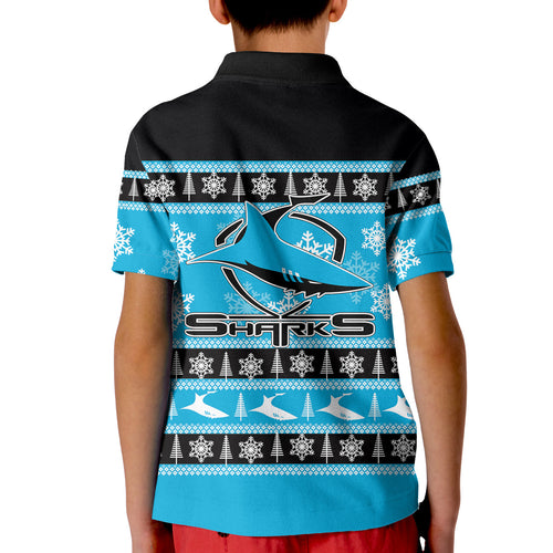 cronulla-sutherland-sharks-polo-shirt-kid-christmas-2021