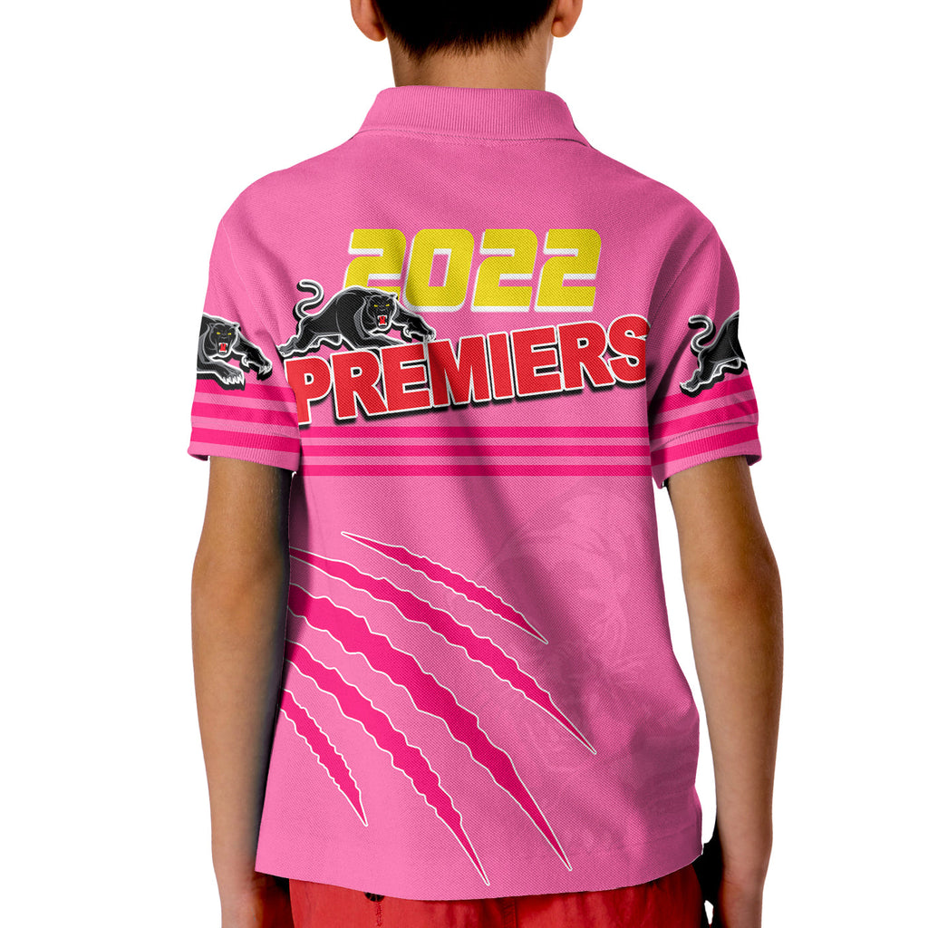 Panthers Rugby Polo Shirt KID Premiers 2022 Pink Vibe LT6