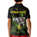 custom-personalised-golden-wattle-polo-shirt-kid-koala-australia-acacia-pycnantha-version-simple