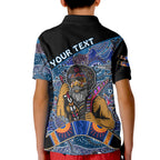 custom-personalised-australian-boomerang-polo-shirt-kid-indigenous-australia-blue-graceful