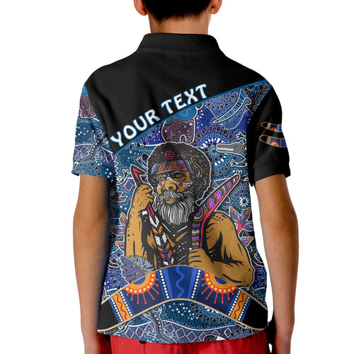 custom-personalised-australian-boomerang-polo-shirt-kid-indigenous-australia-blue-graceful