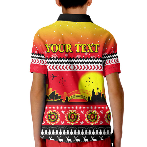 custom-personalised-australia-christmas-polo-shirt-kid-proud-sydney-opera-house