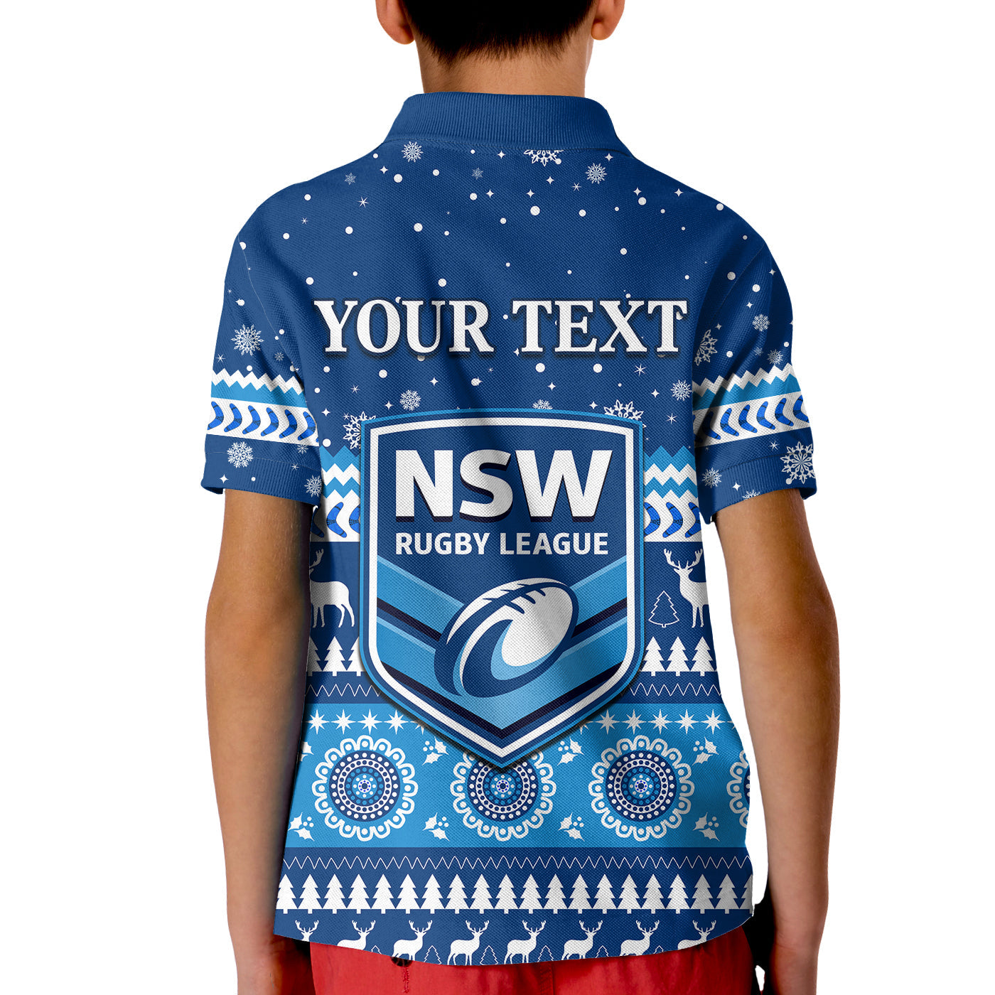 custom-personalised-new-south-wales-christmas-polo-shirt-kid-nsw-rugby-indigenous