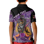 custom-personalised-australian-boomerang-polo-shirt-kid-indigenous-australia-purple-graceful