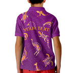 custom-personalised-aboriginal-art-polo-shirt-kid-animals-australia-version-purple