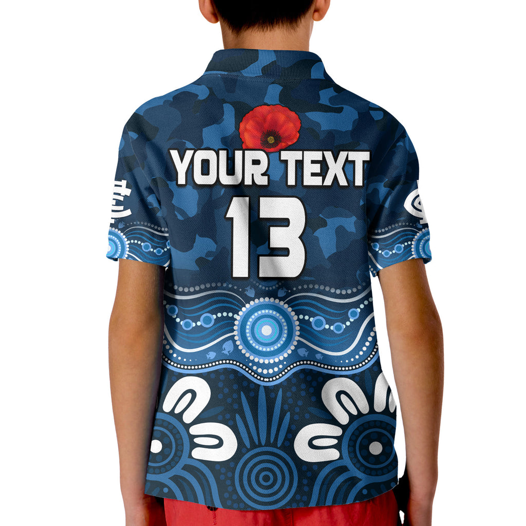 custom-text-and-number-blues-anzac-2022-polo-shirt-kid-carlton-football-aboriginal-poppy