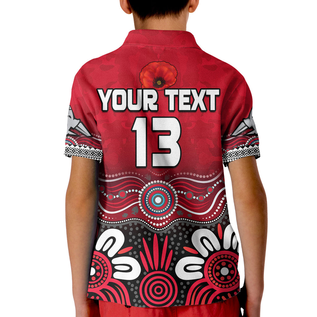 custom-text-and-number-bombers-anzac-2022-polo-shirt-kid-essendon-football-aboriginal-remember-them