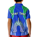 custom-personalised-torres-strait-islands-polo-shirt-kid-the-dhari-mix-aboriginal-turtle-version-blue