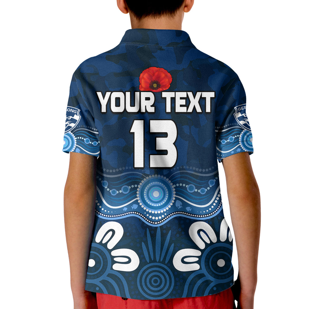custom-text-and-number-cats-anzac-2022-polo-shirt-kid-geelong-football-aboriginal-poppy