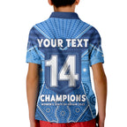 (Custom Text And Number) NSW Sky Blues Polo Shirt KID The Champions Womens State Of Origin 2022 LT14
