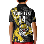 (Custom Text And Number) Richmond Football Polo Shirt KID Tigers 1885 Indigenous Basic Style LT14