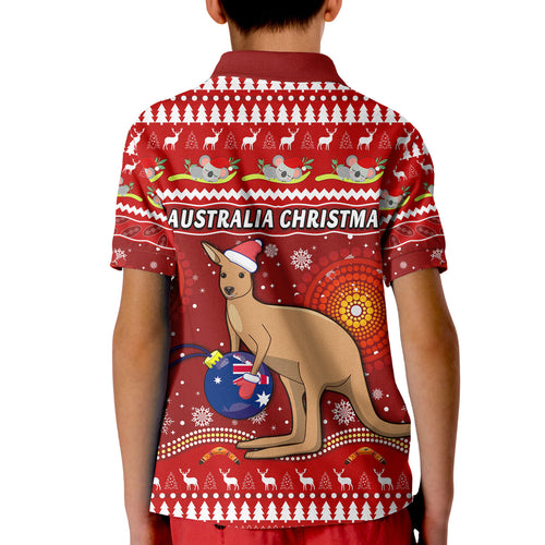 australia-christmas-polo-shirt-kid-aboriginal-kangaroo