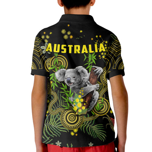 golden-wattle-polo-shirt-kid-australia-acacia-pycnantha-mix-aboriginal