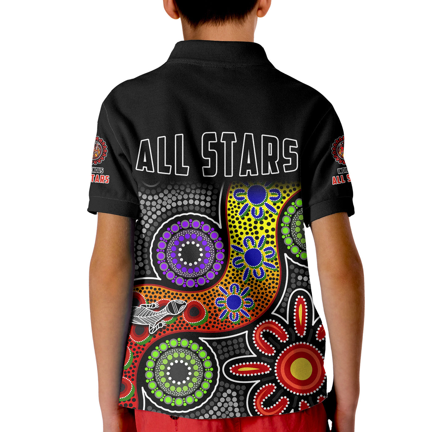 all-stars-christmas-polo-shirt-kid-indigenous-dreamtime