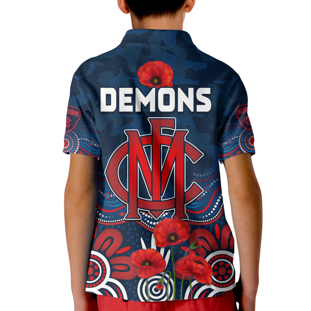 demons-anzac-2022-polo-shirt-kid-melbourne-football-aboriginal-poppy