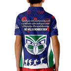 custom-personalised-warriors-anzac-2022-polo-shirt-maori-pattern-always-remember-them