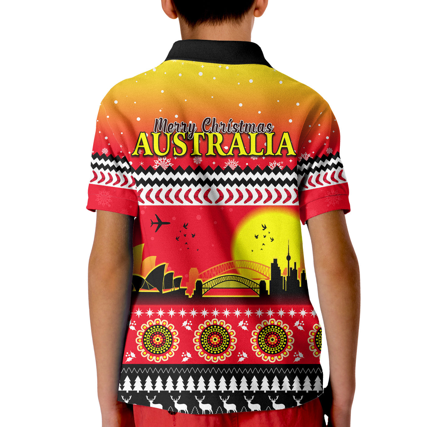 australia-christmas-polo-shirt-kid-proud-sydney-opera-house