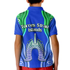 torres-strait-islands-polo-shirt-kid-the-dhari-mix-aboriginal-turtle-version-blue