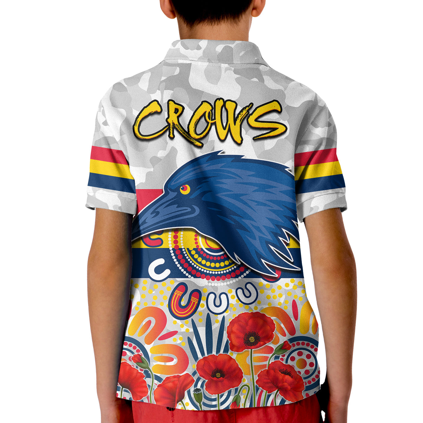 custom-personalised-crows-anzac-2022-polo-shirt-adelaide-football-aboriginal-poppy